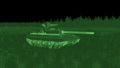 East German T-55AM2, front-left