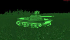 PT-76 TIS image, front-right